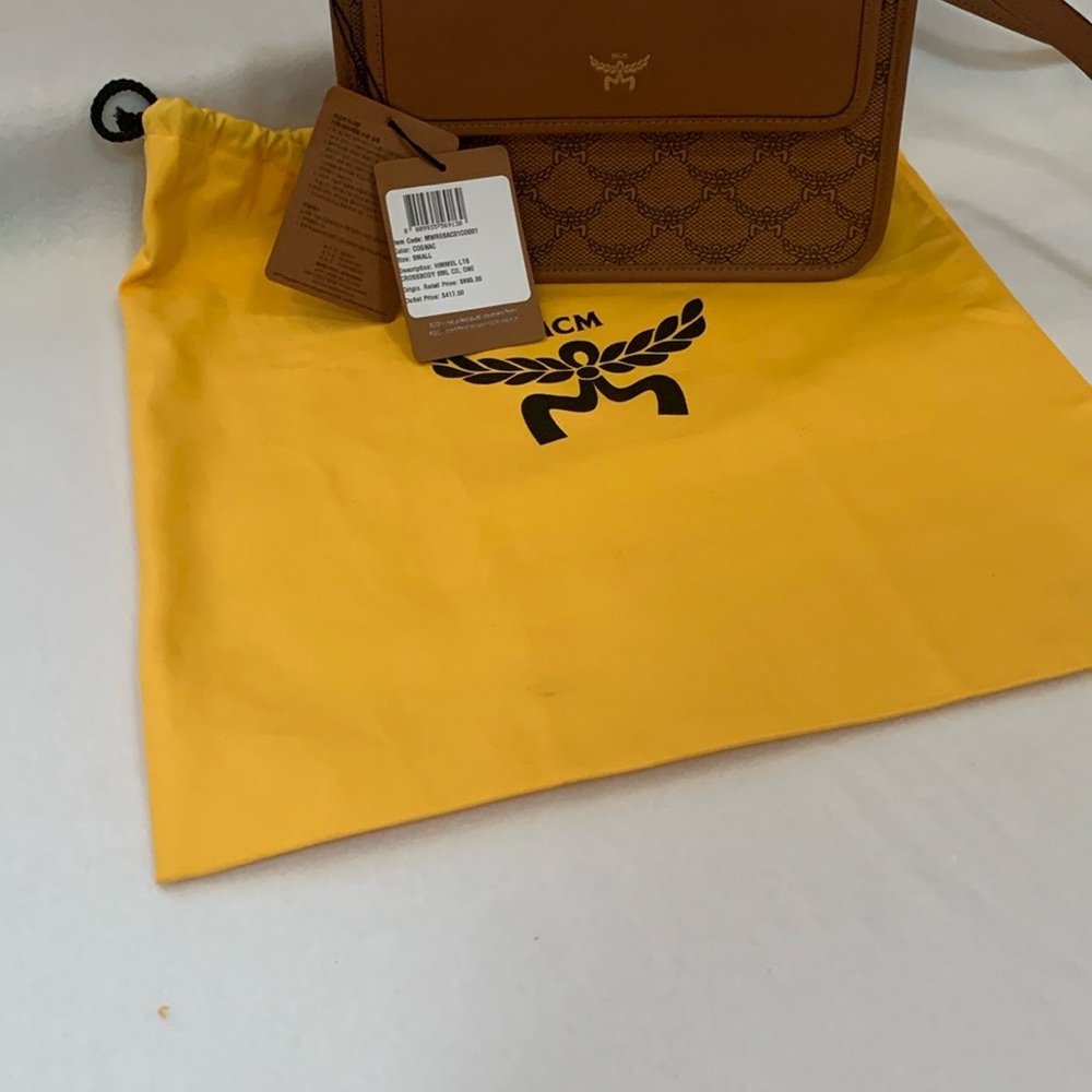 MCM Yellow and Brown Crossbody Bag